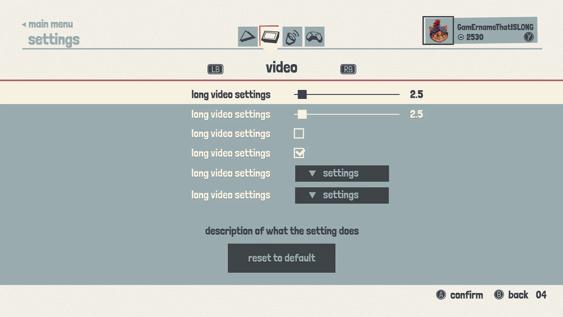 Playland settings mockup 11