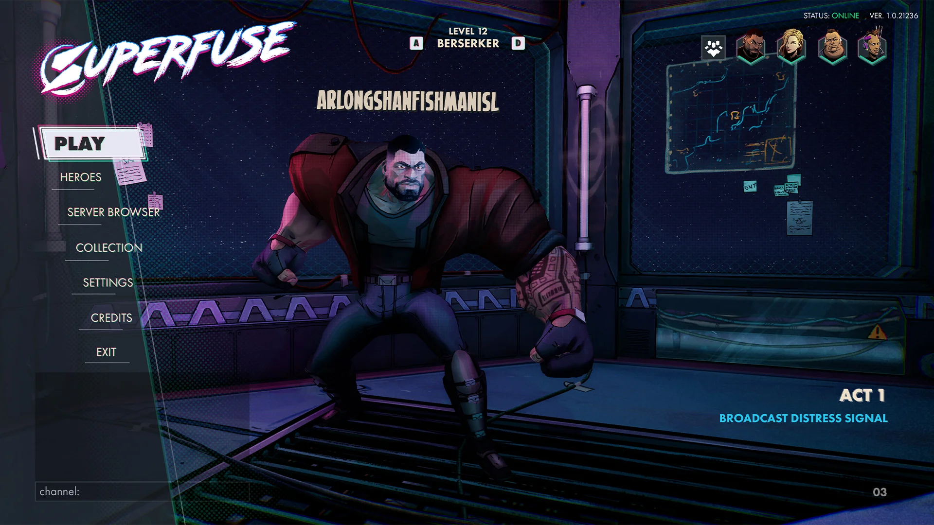 Superfuse main menu mockup 03