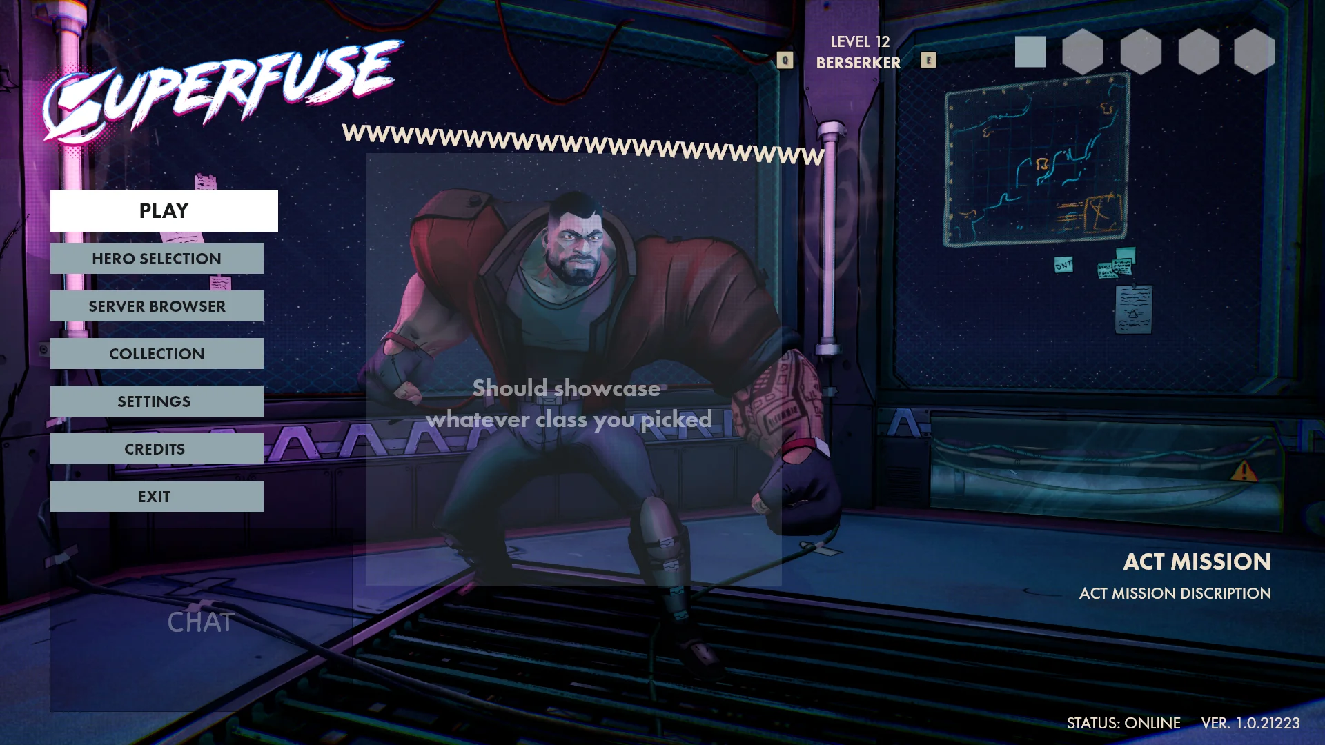 Superfuse main menu UX