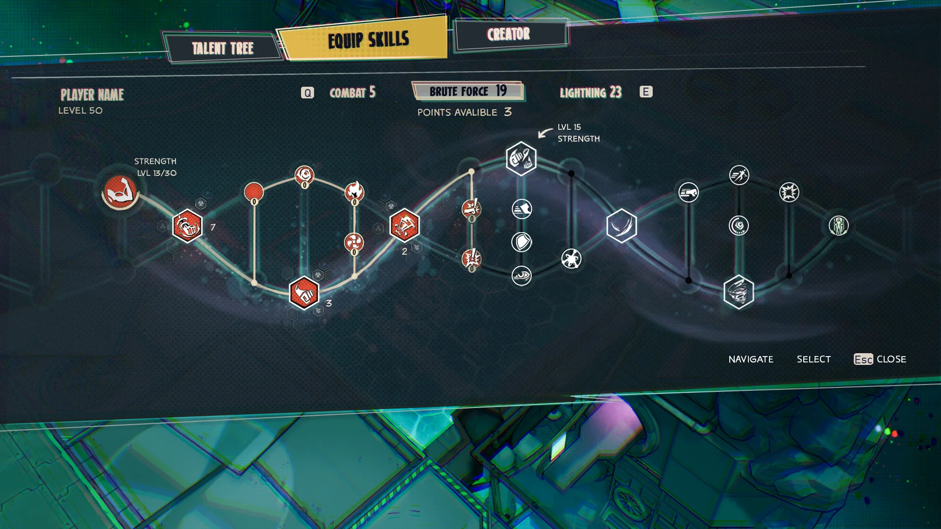Superfuse talent tree mockup 21